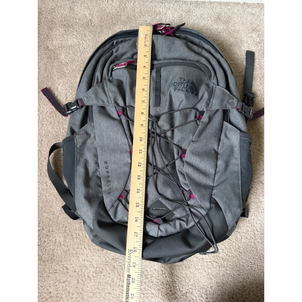 NORTH FACE BACKPACK BOREALIS ZINC GREY HEATHER PLUM